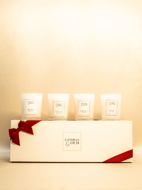 Aromas Collection: 4 Mini Candles Gift Set